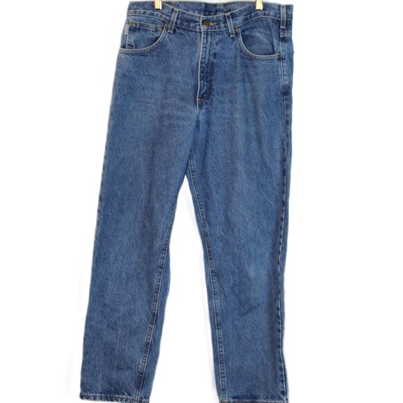Carhartt Relaxed Fit 100% Cotton Work Jeans Size 34 X 30 - Picture 1 of 8